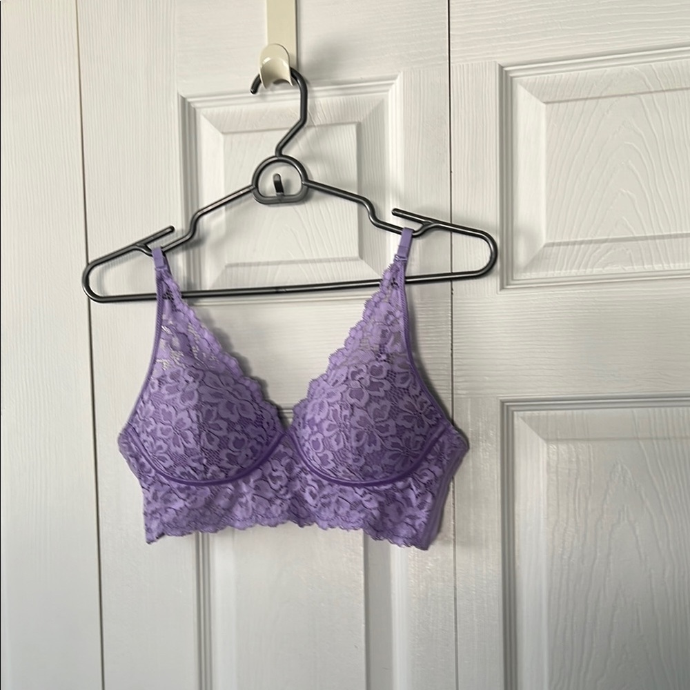 Lace Bra in Lavender 36B